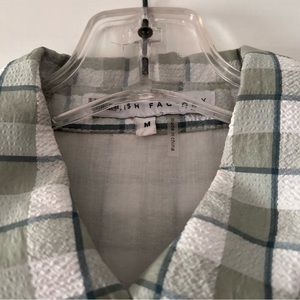 English Factory Green Checked Dress